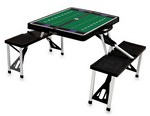 Kansas State Wildcats Football Picnic Table with Seats - Black