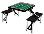 Miami RedHawks Football Picnic Table with Seats - Black