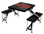 Minnesota Golden Gophers Folding Picnic Table with Seats - Black