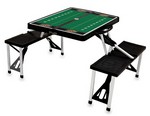 Oklahoma State Cowboys Football Picnic Table with Seats - Black