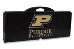 Purdue Boilermakers Folding Picnic Table with Seats - Black