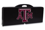 Texas A&M Aggies Folding Picnic Table with Seats - Black