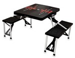 Texas Tech Red Raiders Folding Picnic Table with Seats - Black