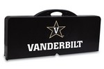 Vanderbilt Commodores Folding Picnic Table with Seats - Black