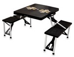 Idaho Vandals Folding Picnic Table with Seats - Black