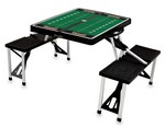 Idaho Vandals Football Picnic Table with Seats - Black