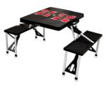University of Nebraska Black Folding Picnic Table