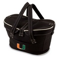 Miami Hurricanes Mercado Picnic Basket - Black