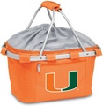 Miami Hurricanes Metro Basket - Orange Embroidered