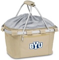 Brigham Young Cougars Metro Basket - Tan Embroidered
