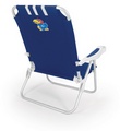 Kansas Jayhawks Monaco Beach Chair - Navy