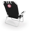 Alabama Crimson Tide Monaco Beach Chair - Black