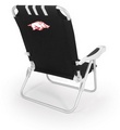 Arkansas Razorbacks Monaco Beach Chair - Black