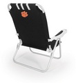 Clemson Tigers Monaco Beach Chair - Black