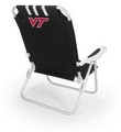 Virginia Tech Hokies Monaco Beach Chair - Black