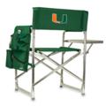 University of Miami Printed Sports Chair Hunter Green