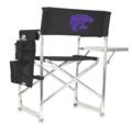 Kansas State Embroidered Sports Chair Black