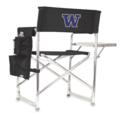 University of Washington Embroidered Sports Chair Black