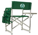 Colorado State Rams Sports Chair - Hunter Green Embroidered