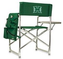 Hawaii Warriors Sports Chair - Hunter Green Embroidered