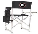 Georgia Bulldogs Sports Chair - Black Embroidered
