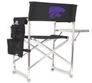 Kansas State Wildcats Sports Chair - Black Embroidered