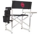 Oklahoma Sooners Sports Chair - Black Embroidered