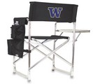 Washington Huskies Sports Chair - Black Embroidered