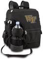Wake Forest Demon Deacons Turismo Backpack - Black Embroidered