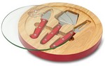 Kansas Jayhawks Ventana Cheese Board - Red