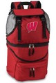 Wisconsin Badgers Zuma Backpack & Cooler - Red Embroidered