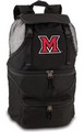 Miami RedHawks Zuma Backpack & Cooler - Black Embroidered