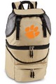 Clemson Tigers Zuma Backpack & Cooler - Beige Embroidered