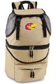 Kansas Jayhawks Zuma Backpack & Cooler - Beige Embroidered