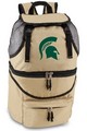 Michigan State Spartans Zuma Backpack & Cooler - Beige Embr.
