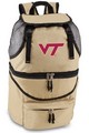 Virginia Tech Hokies Zuma Backpack & Cooler - Beige Embroidered