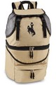 Wyoming Cowboys Zuma Backpack & Cooler - Beige Embroidered