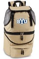 Brigham Young Cougars Zuma Backpack & Cooler - Beige Embroidered