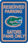 Florida Gators 12" X 18" Plastic Parking Sign