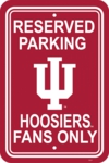 Indiana Hoosiers 12" X 18" Plastic Parking Sign