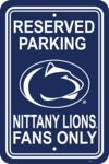 Penn State Nittany Lions 12" X 18" Plastic Parking Sign