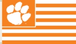 Clemson Tigers 3' x 5' Flag with Grommets - Stripes