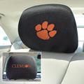 Clemson Tigers 2-Sided Headrest Covers - Set of 2