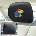 Kansas Jayhawks 2-Sided Headrest Covers - Set of 2