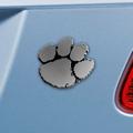 Clemson University Tigers 3D Chromed Metal Car Emblem