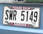 Texas A&M Aggies Chromed Metal License Plate Frame