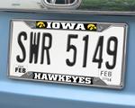 Iowa Hawkeyes Chromed Metal License Plate Frame
