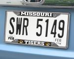 Mizzou Tigers Chromed Metal License Plate Frame
