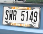 Tennessee Volunteers Chromed Metal License Plate Frame