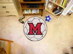 Miami University RedHawks Soccer Ball Rug